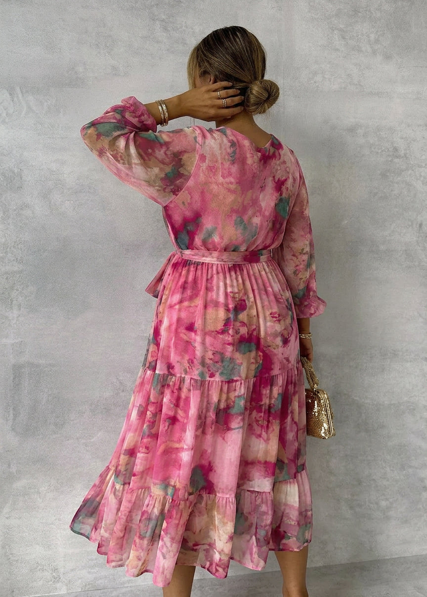 Petra | Wrap Dress with Floral Print
