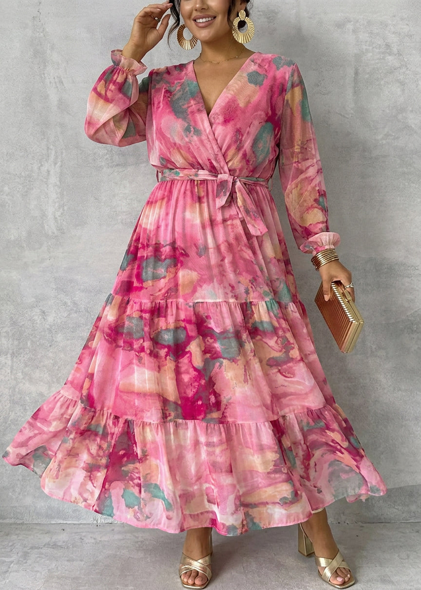 Petra | Wrap Dress with Floral Print