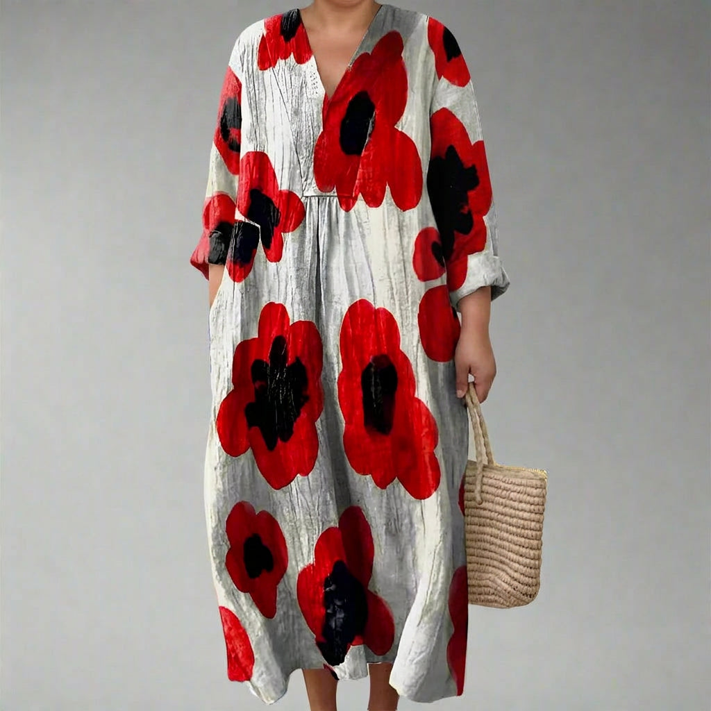 AVELINE | ELEGANT GEOMETRIC DRESS
