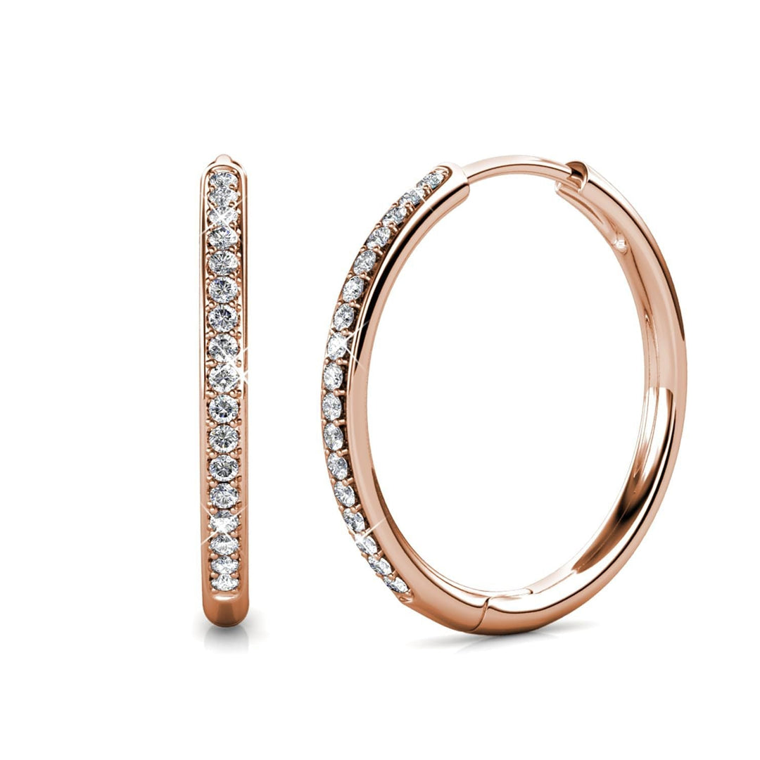 Lara Pave Earrings | White Gold