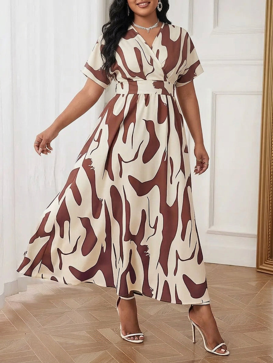 Nadia - Abstract Elegance Dress