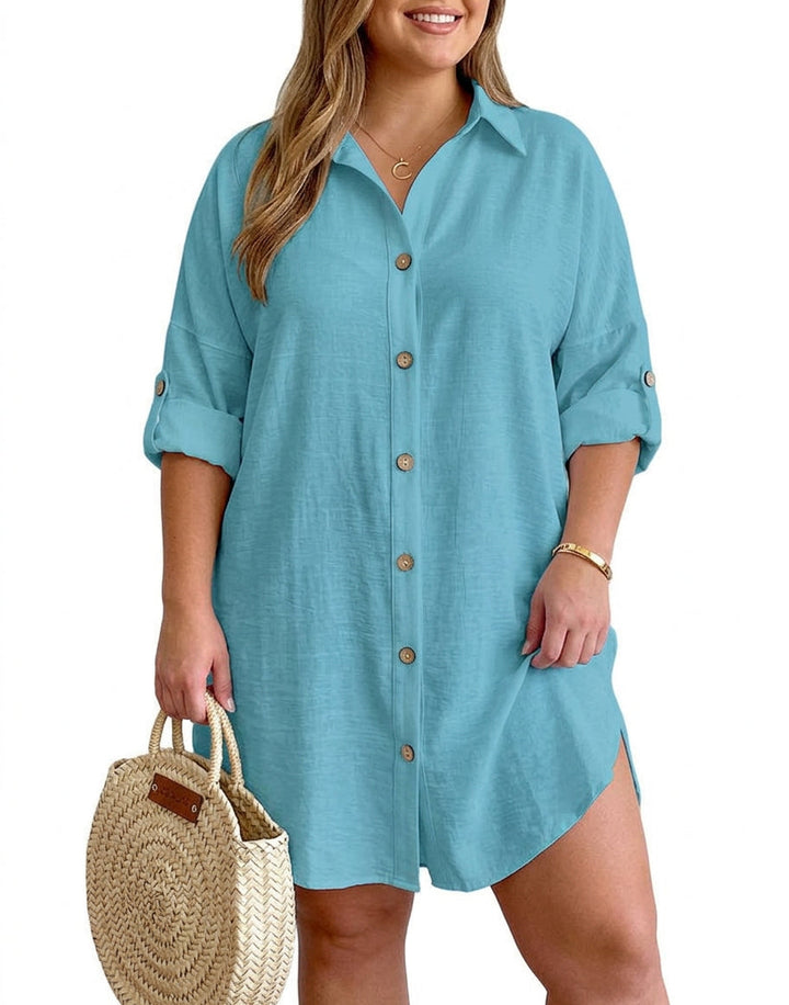 Leona - Button-Up Shirt Dress