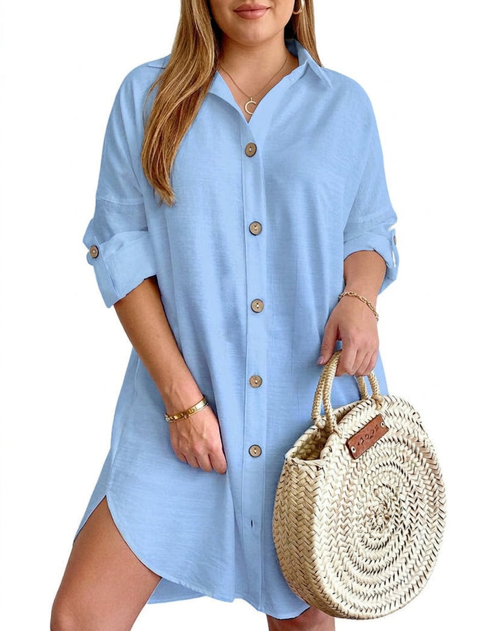 Leona - Button-Up Shirt Dress