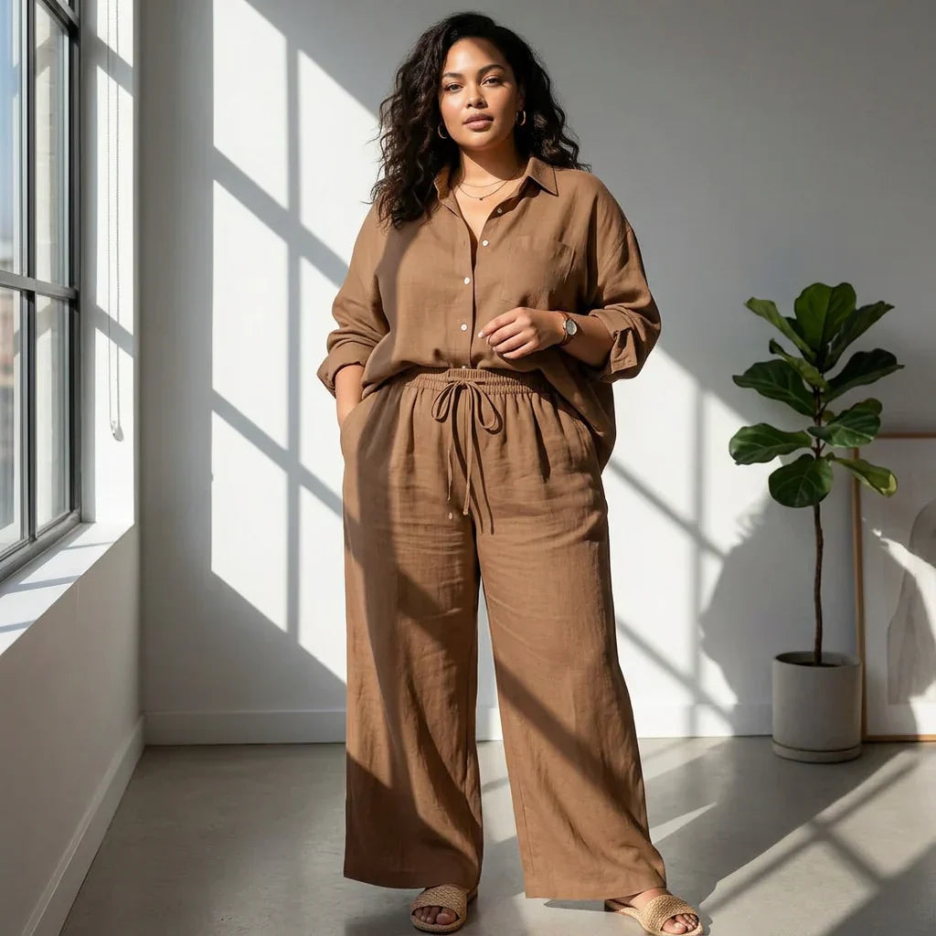 Mira - Women’s Cotton Two-Piece Set