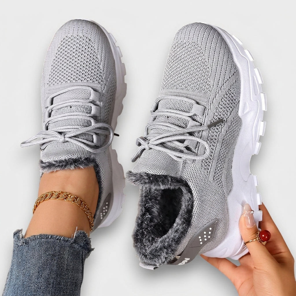 Estelle | Lace-Up Winter Sneakers