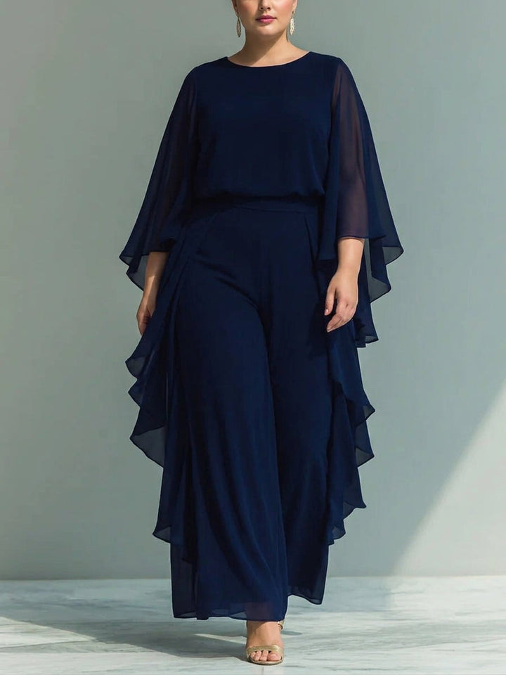 Lior | Elegant Flowing Evening Jumpsuit