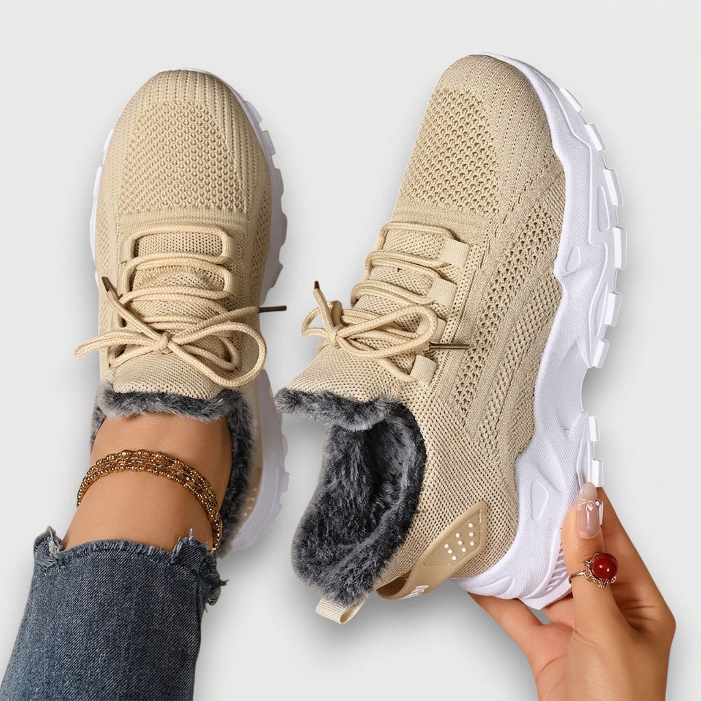 Estelle | Lace-Up Winter Sneakers