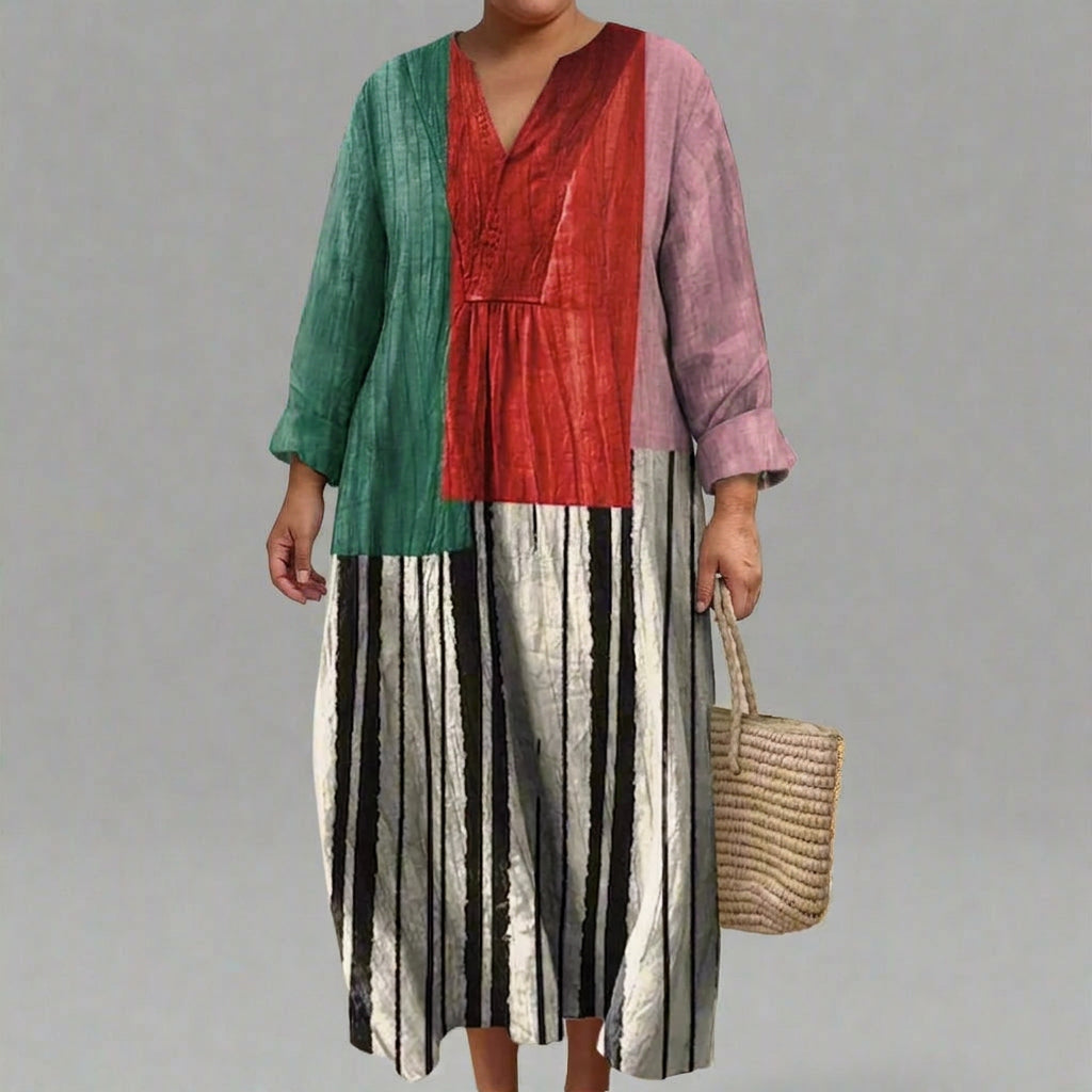 LIVIA | ELEGANT GEOMETRIC DRESS