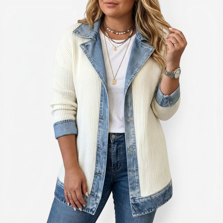 Yuki | Indigo Knit Jacket
