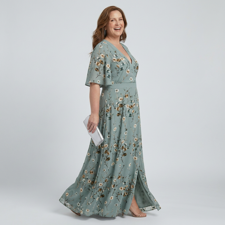 Ottilie | Halter Bloom Flow Maxi Dress