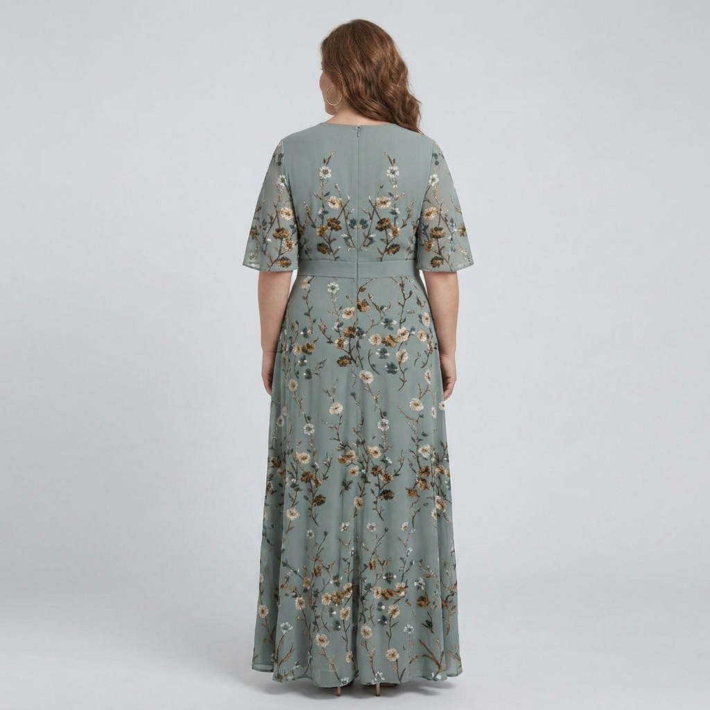 Ottilie | Halter Bloom Flow Maxi Dress