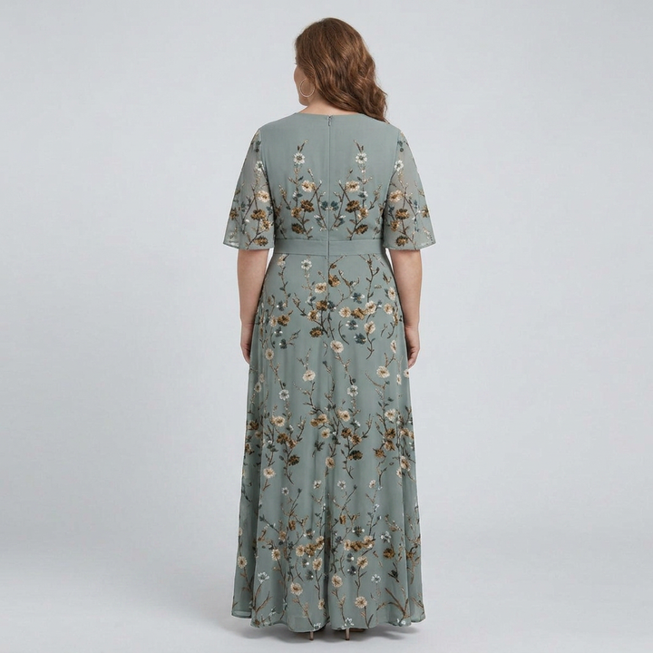 Ottilie | Halter Bloom Flow Maxi Dress
