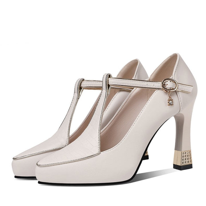 Monroe – T-Bar Jewel Pumps