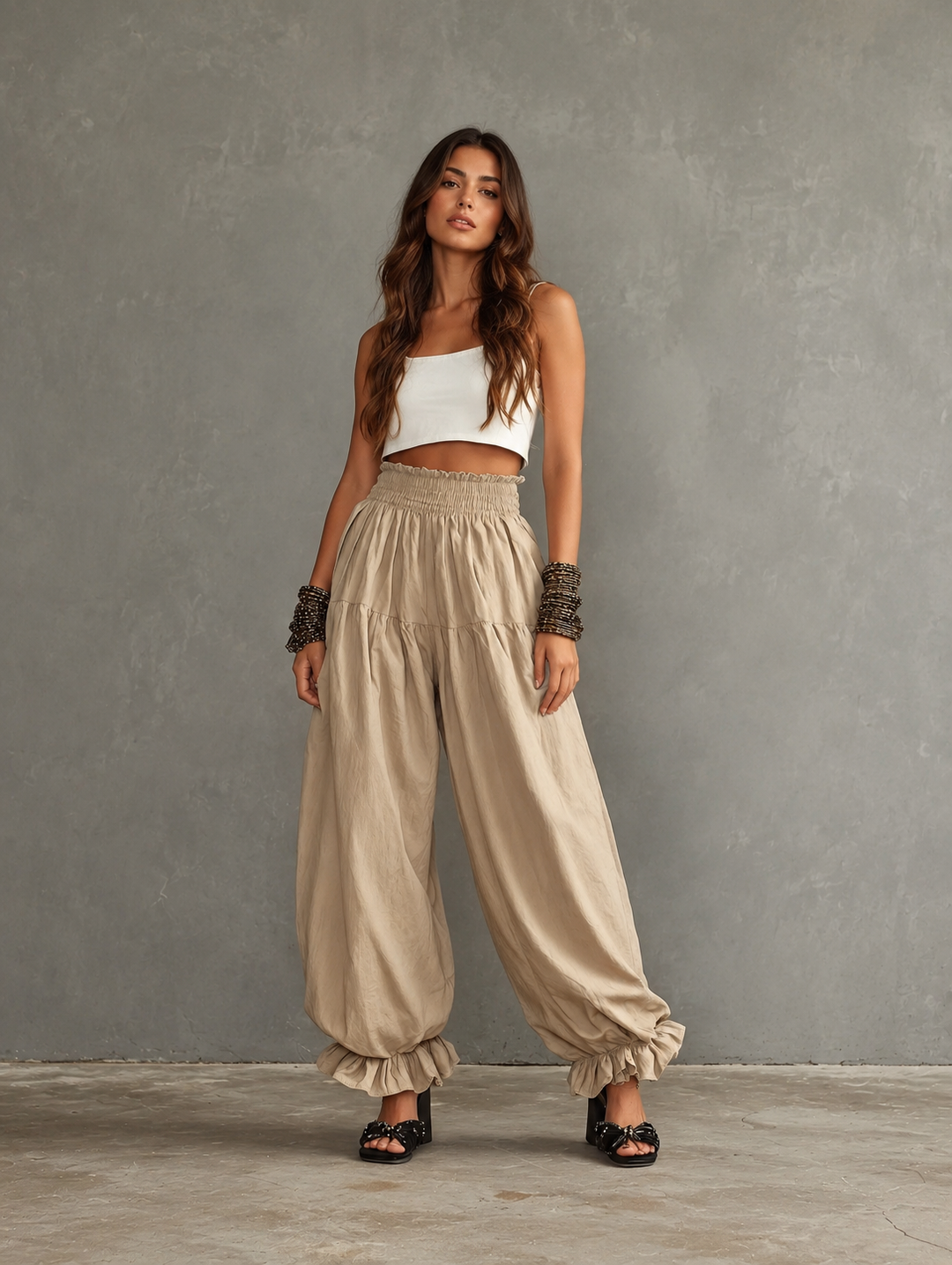 Posy | Cotton-Linen Ease Pants