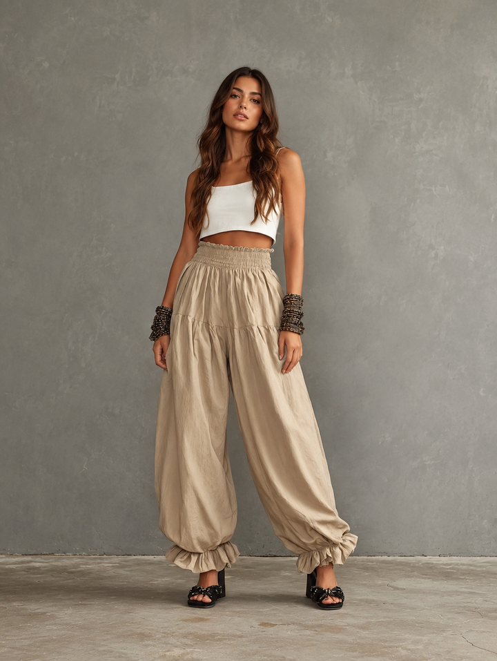Posy | Cotton-Linen Ease Pants