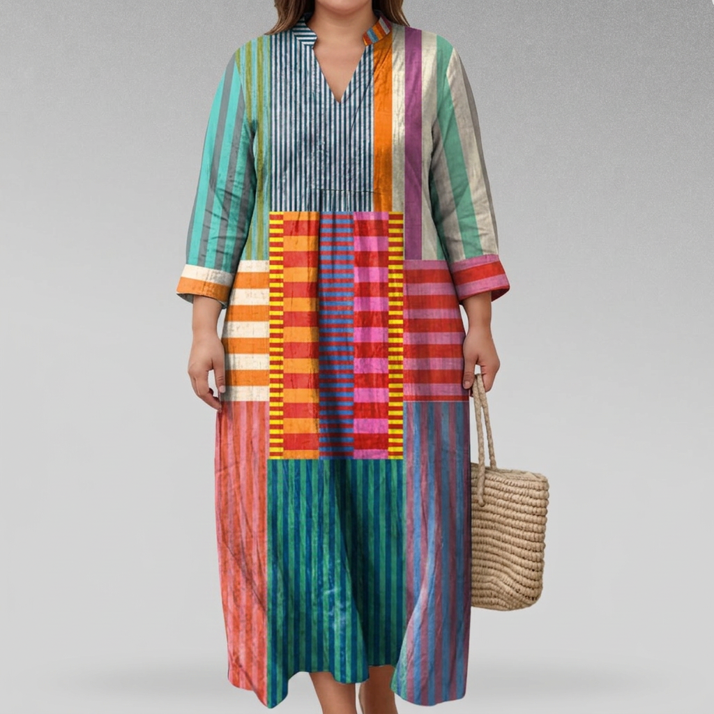HEDDA | ELEGANT GEOMETRIC DRESS