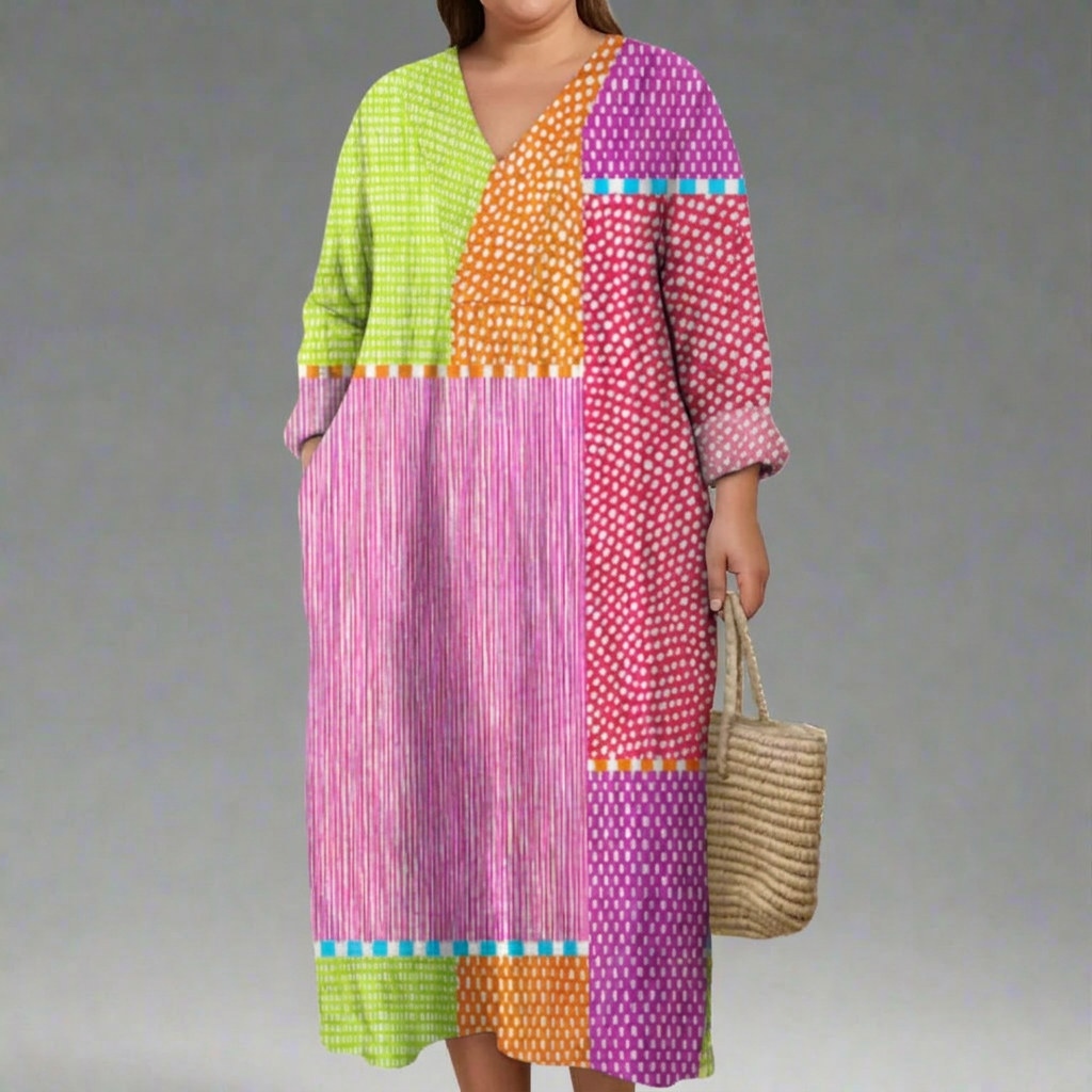 MAYBELLE | ELEGANT GEOMETRIC DRESS