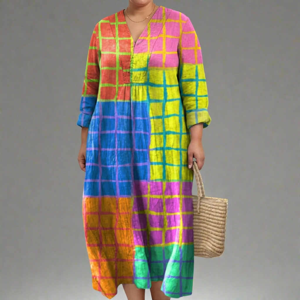 BEATRIX | ELEGANT GEOMETRIC DRESS