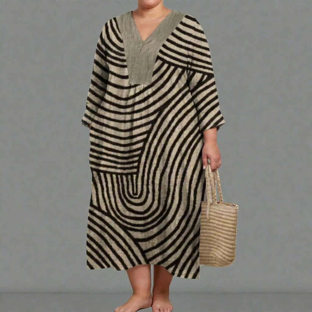 EIRA | ELEGANT GEOMETRIC DRESS