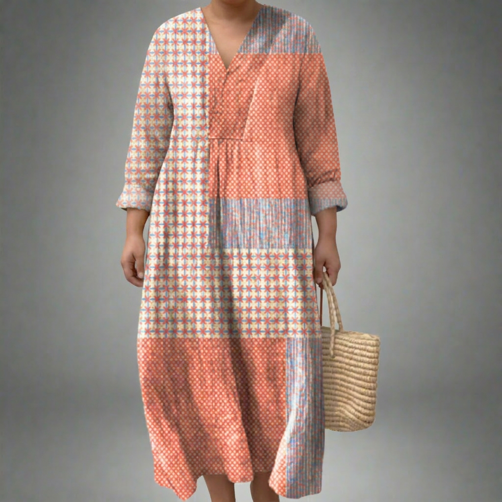 FAYE | ELEGANT GEOMETRIC DRESS