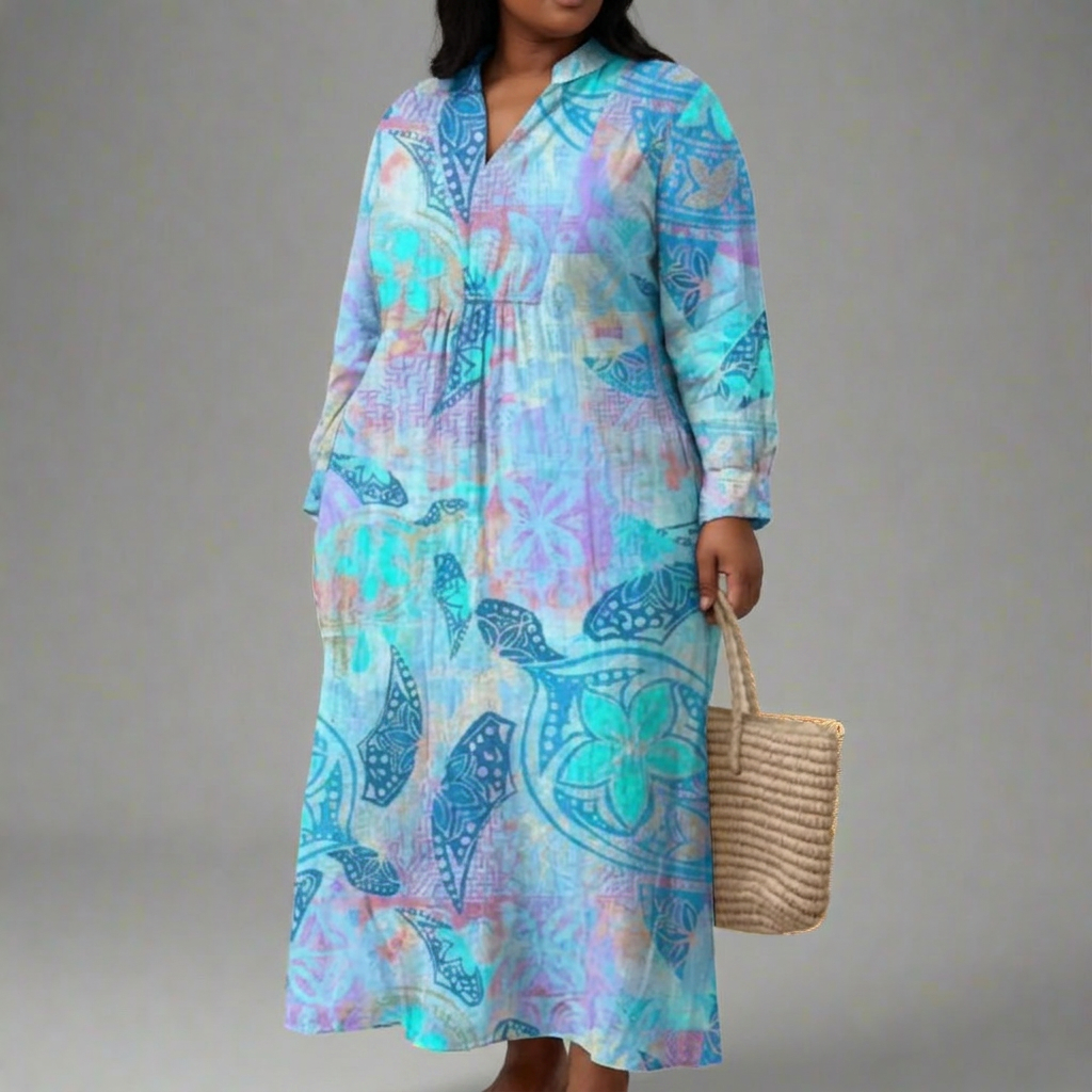 LEONA | ELEGANT GEOMETRIC DRESS