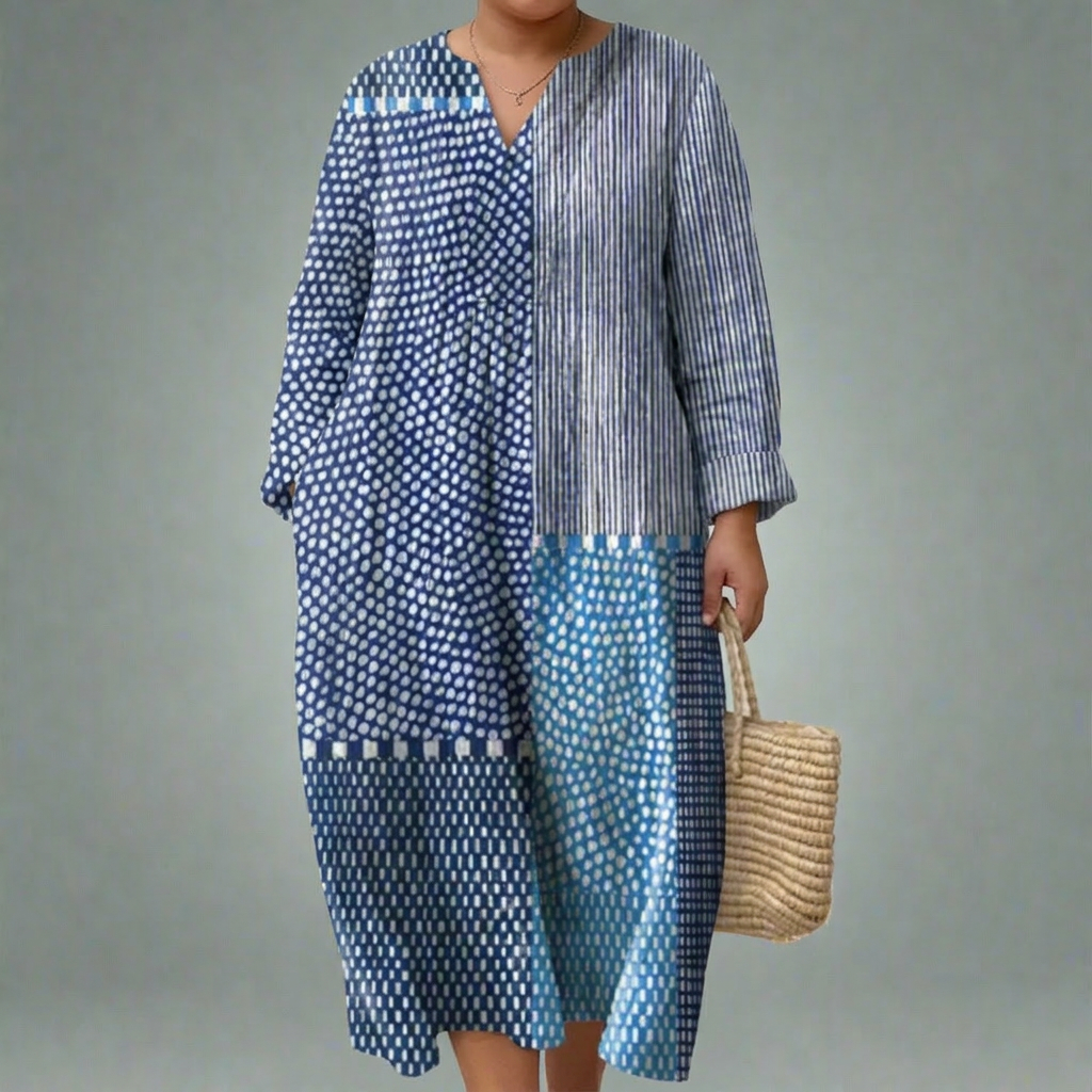 ELSPETH | ELEGANT GEOMETRIC DRESS