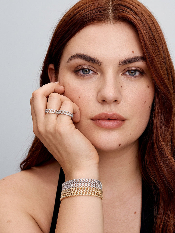 Cecily Cuban Bracelet | Gold