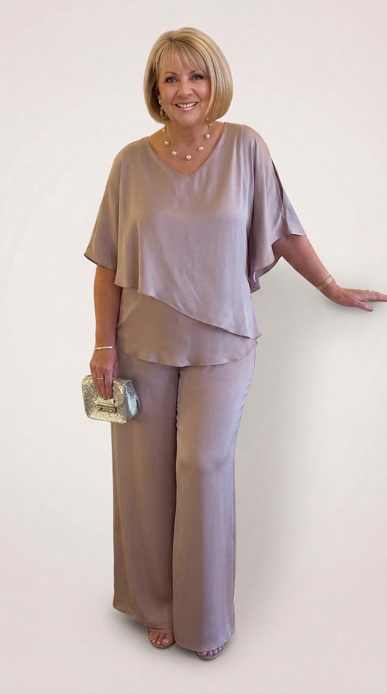 Vita | Co-ord Set Two-Piece With Pants Wide-Leg