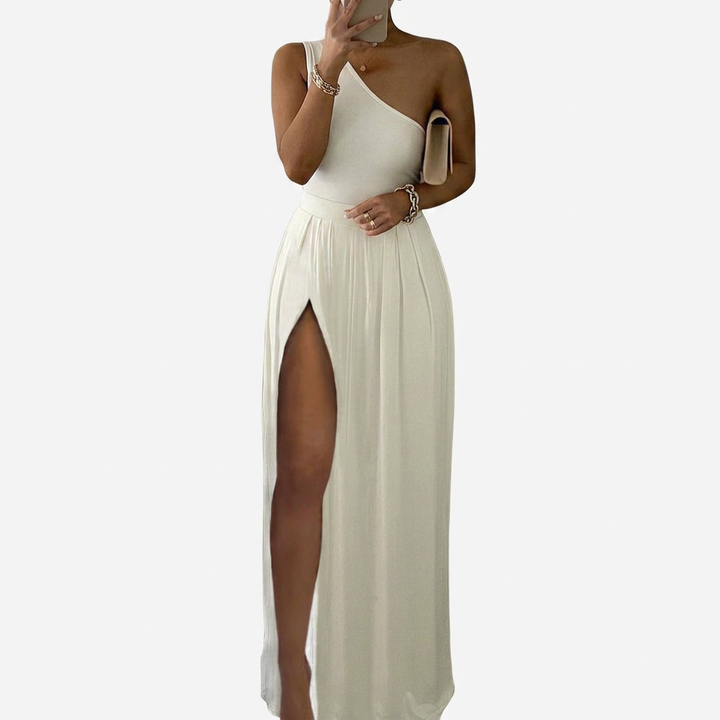 Rosa Printed Wide-Leg Overall Jumpsuit with Pockets