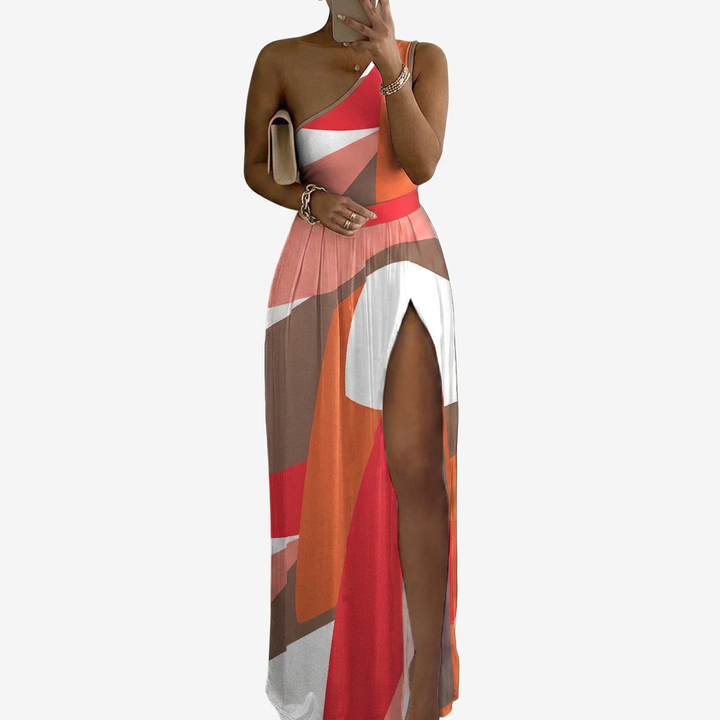 Rosa Printed Wide-Leg Overall Jumpsuit with Pockets