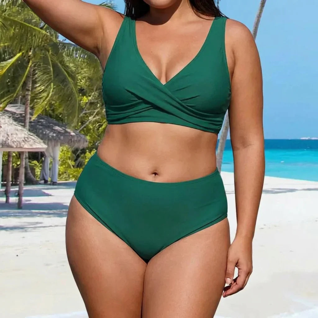 Wilhelmina | Your tummy-shaping bikini set with a stylish V-neck