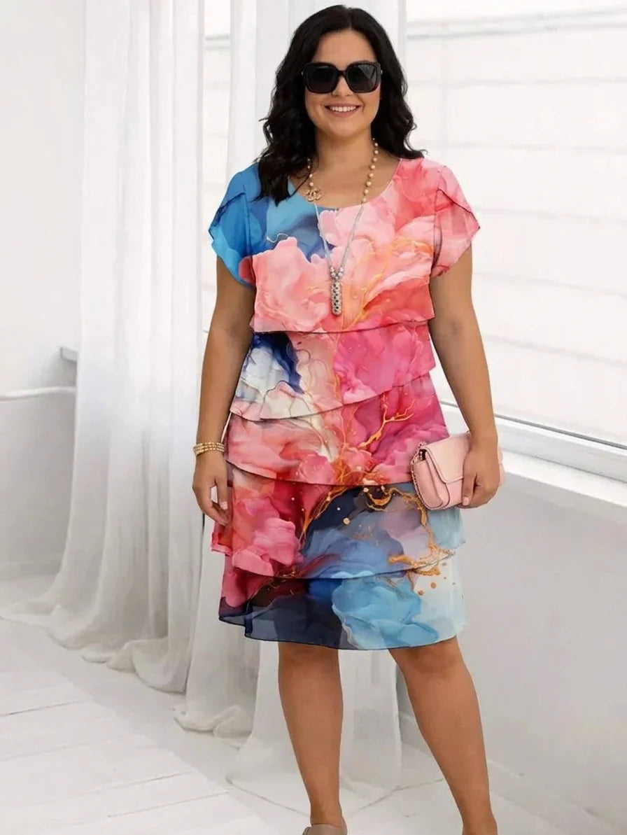 Yvaine | Elegant Comfort Ruffle Dress