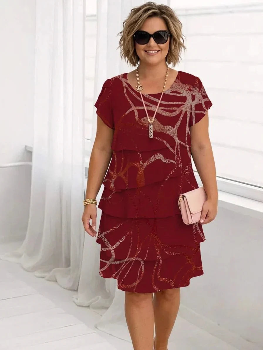 Seren | Elegant Comfort Ruffle Dress