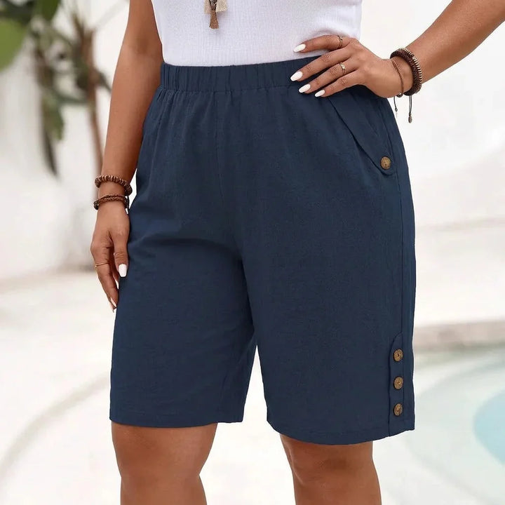 Freya | Cotton Linen Shorts