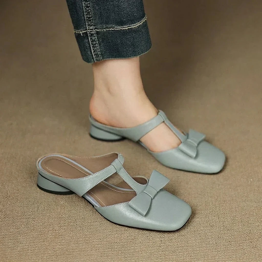 Ula | Square Toe Slippers