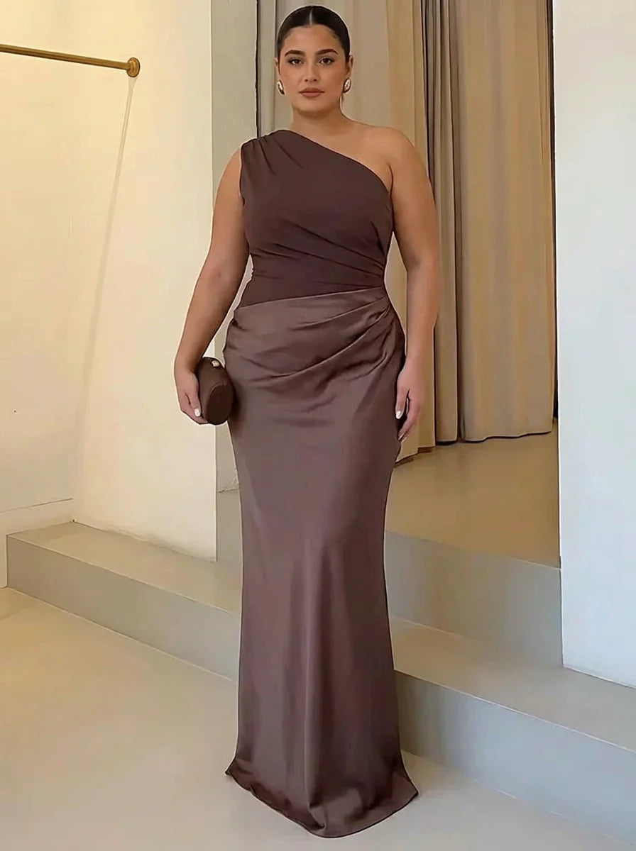Floriane | Maxi Dress with a Guilt in Satin