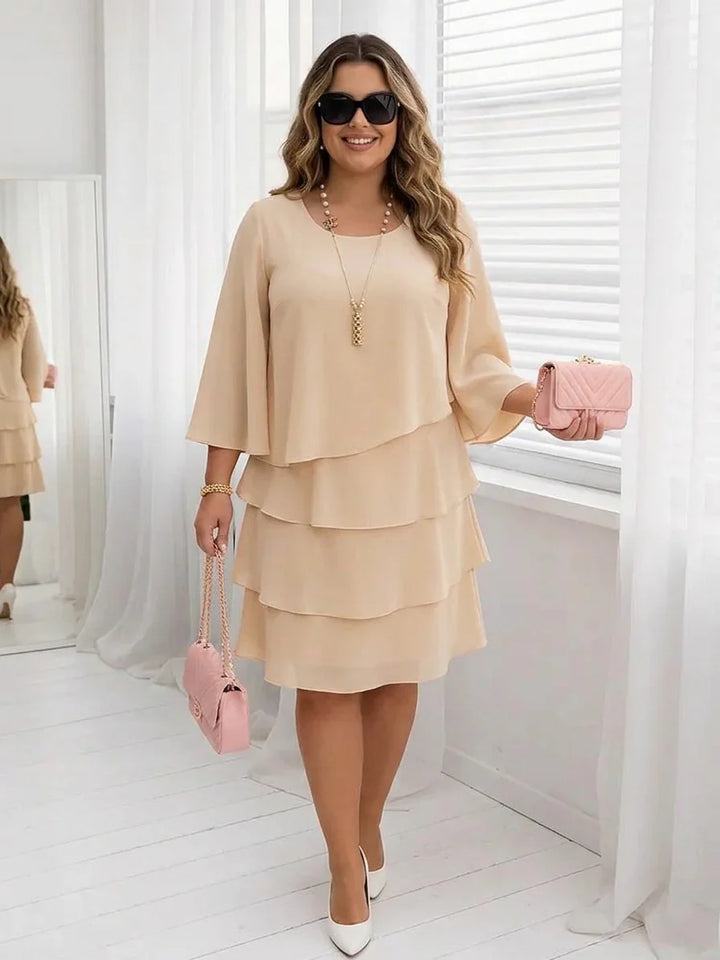 Arabella | Elegant Comfort Ruffle Dress