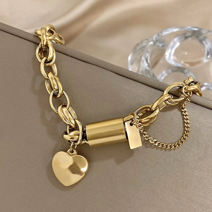 Greer Chunky Bracelet | White Gold