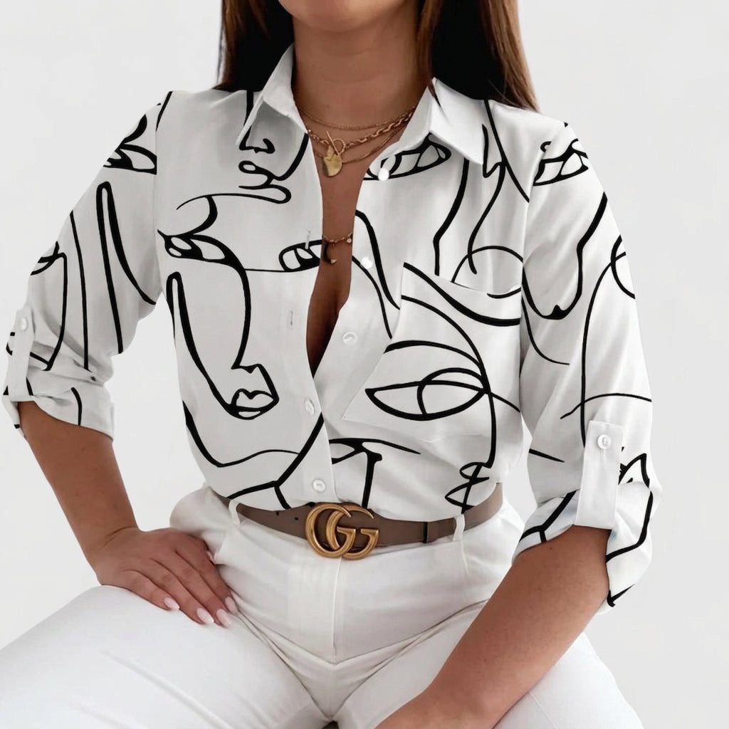 Orla | Elegant Long Sleeve Blouse