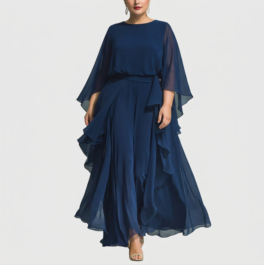 Lior | Elegant Flowing Evening Jumpsuit