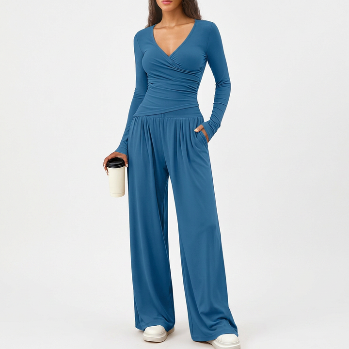 Selma | Luxe Coastal Wrap Jumpsuit