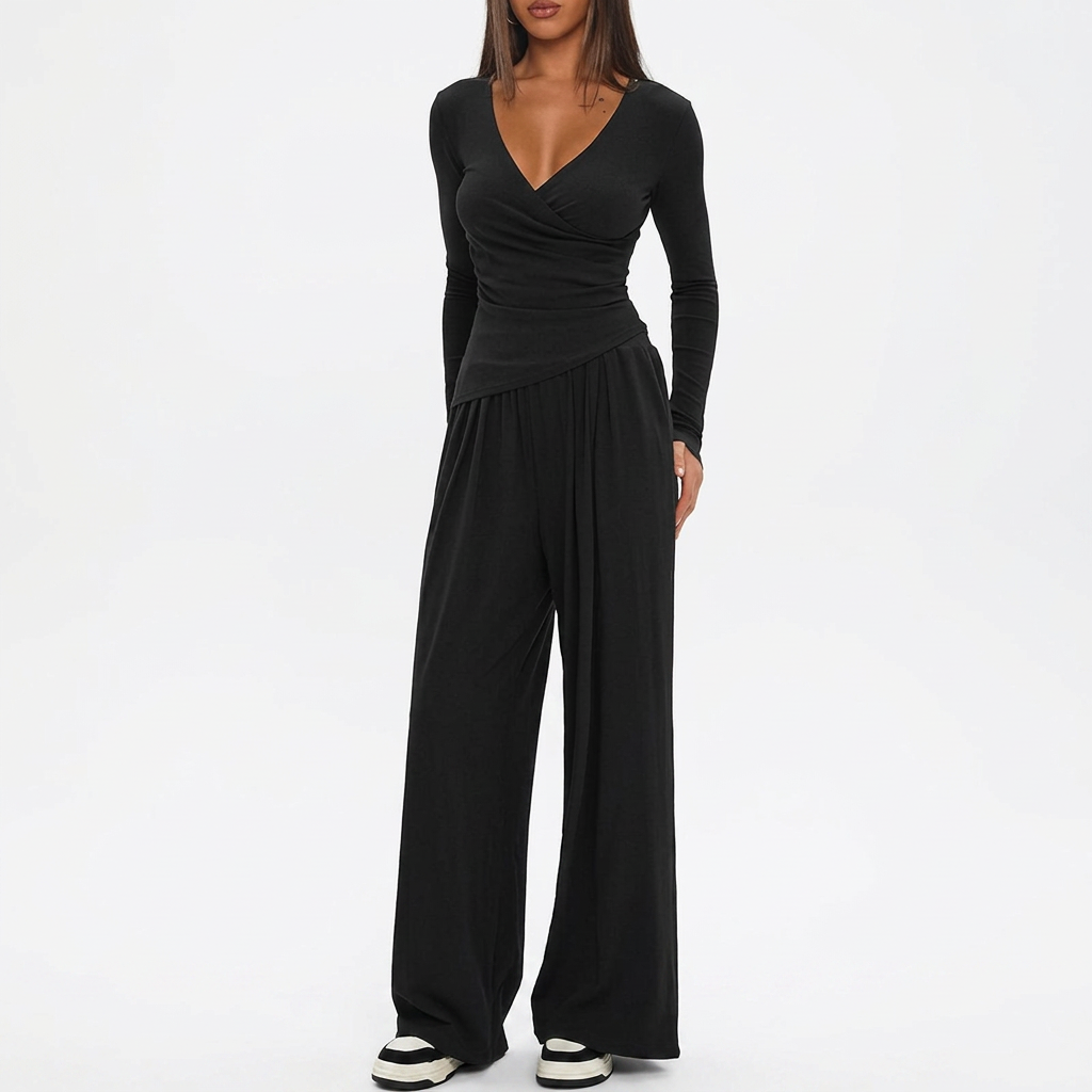 Selma | Luxe Coastal Wrap Jumpsuit
