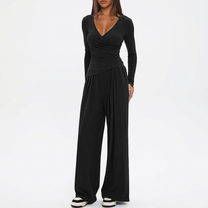Selma | Luxe Coastal Wrap Jumpsuit