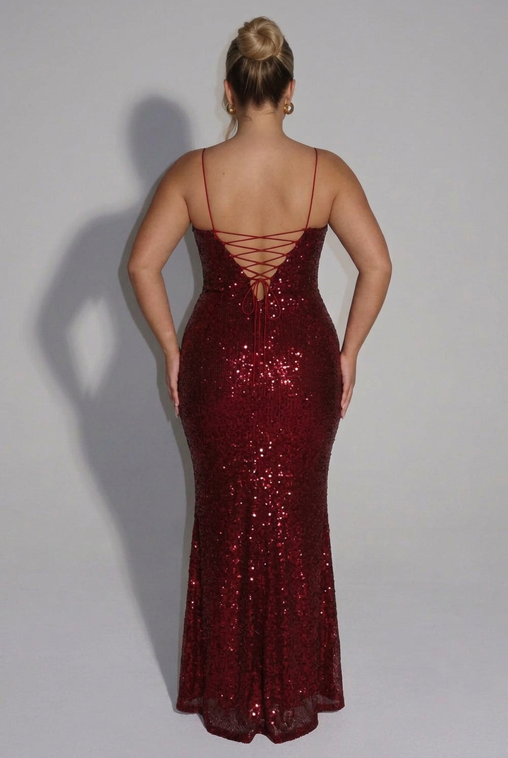 Serena Sequin Maxi Dress