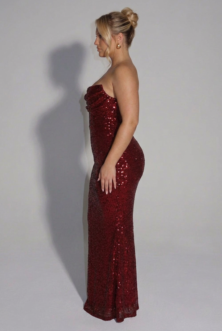 Serena Sequin Maxi Dress