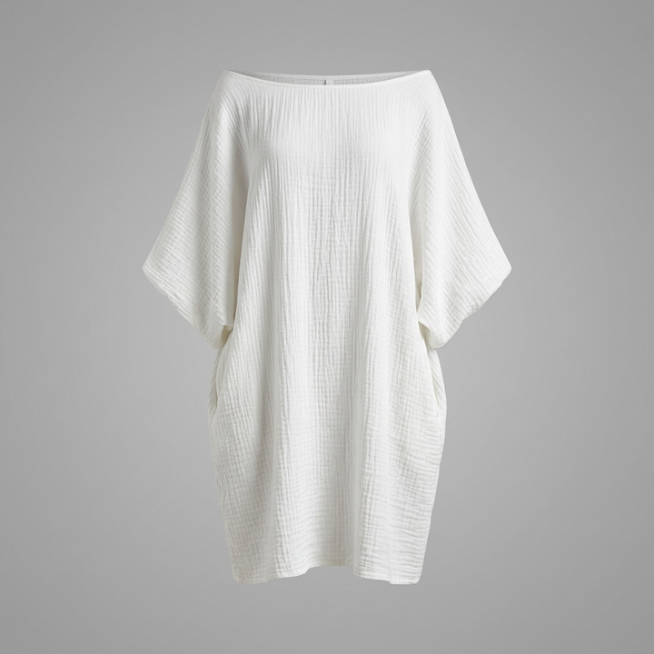 Sienna | Relaxed Off-Shoulder Gauze Dress