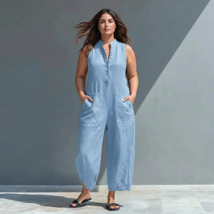Signy - Blend Collar Jumpsuit