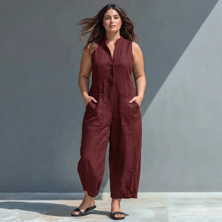 Signy - Blend Collar Jumpsuit