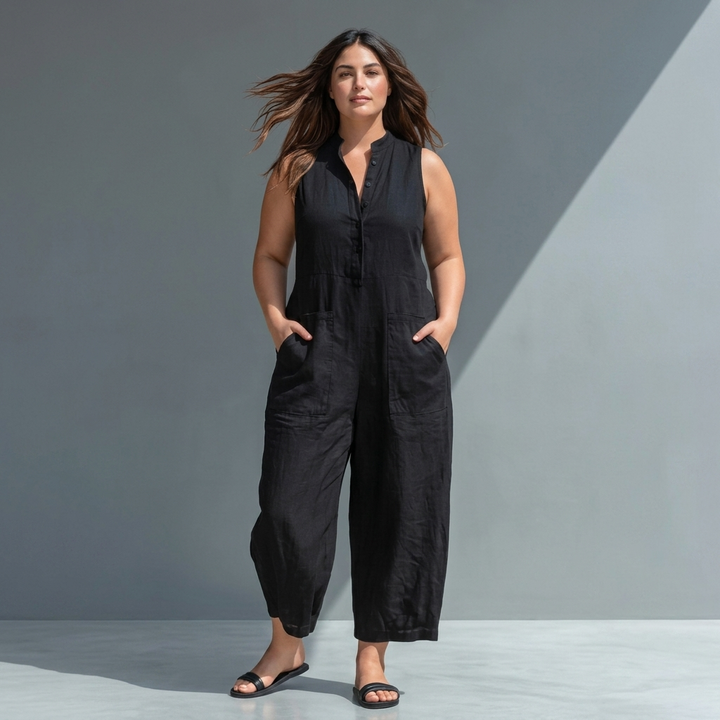 Signy - Blend Collar Jumpsuit
