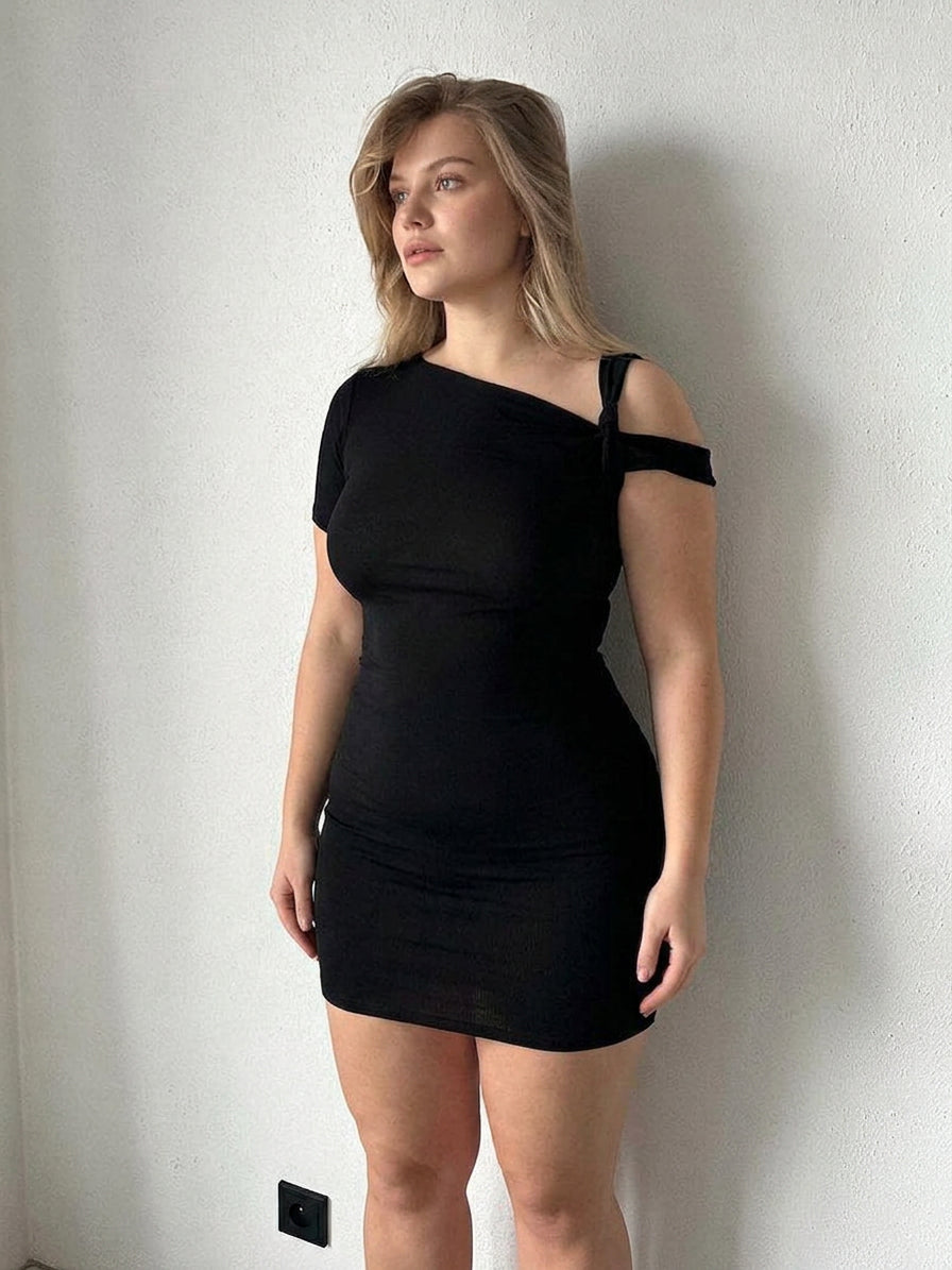 Leontine twisted mini dress